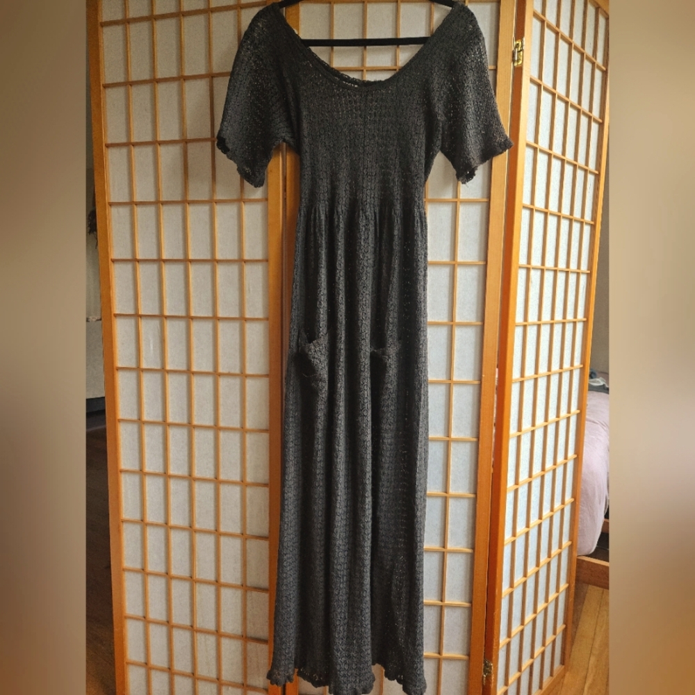 Black Semi-Sheer Betsey Johnson Dress